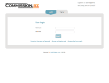Tablet Screenshot of partners.commission.bz